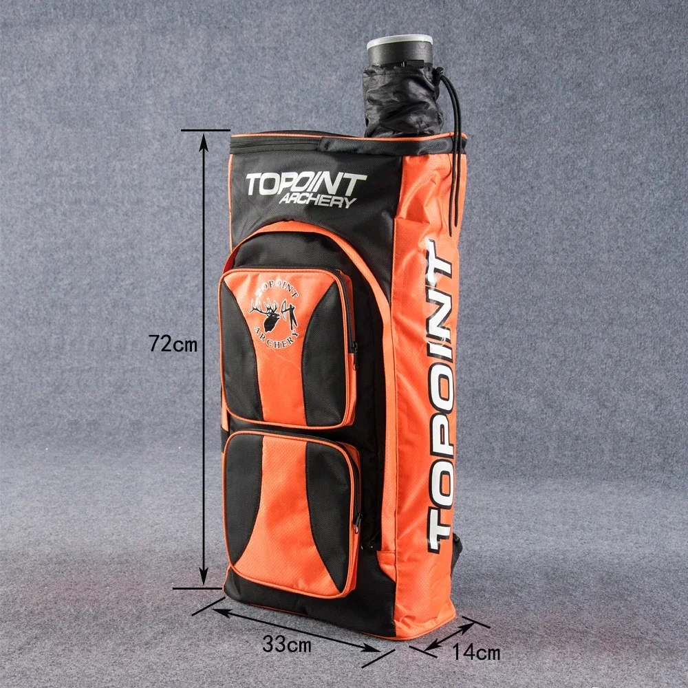 Archery Recurve Bow Bag Portable Takedown Case Portable Backpack with Arrow Quiver Outdoor Handbag Hunting Shooting Accessories